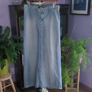!it jeans Light Blue Denim Maxi Skirt
